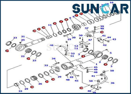 주문 PC800-8E0 PC800SE-8E0 코마츠 0 굴삭기 유물 서비스 키트 부 online manufacture