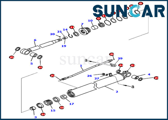 주문 PC88MR-10 PW98MR-10 707-98-35340 팔 서비스는 7079835340 수력 원통 인장 수리용 장비를 장비를 답니다 online manufacture