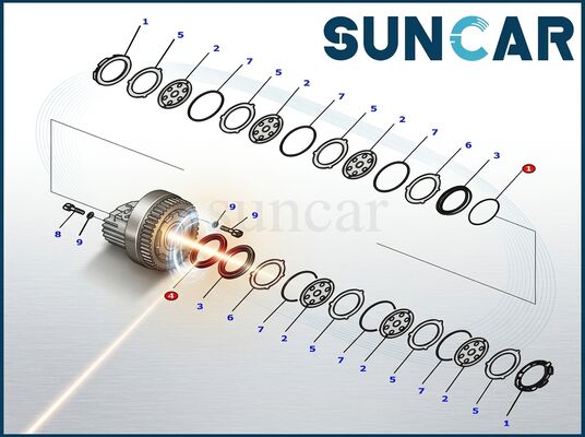 구입하다 8J6069+5J8375+8J6070 피스톤 로드 씰 키트 (C.A.T.용) 온라인 제조