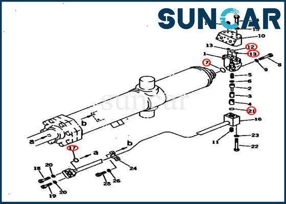 주문 0 불도저 승강기 밀봉은 코마츠 원통 인장 수리용 장비를 장비를 답니다 online manufacture