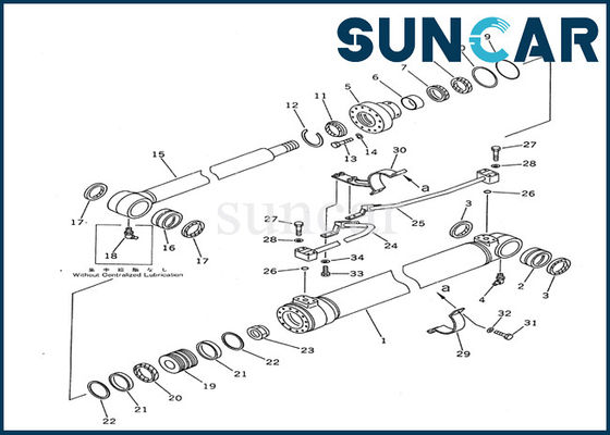 주문 707-98-36200 Boom Cylinder Seal Kit Komatsu Equipment Models PC100-5 Inner Repair Service Kit online manufacture