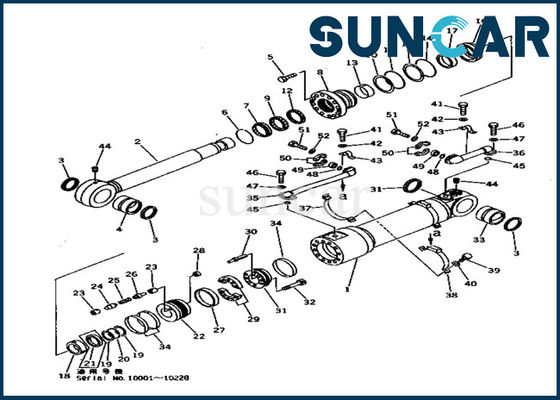주문 707-99-56310 최저 실린더 봉지 키트 PC1000-1 코마츠 중장비 오일 실 수리용 장비 online manufacture