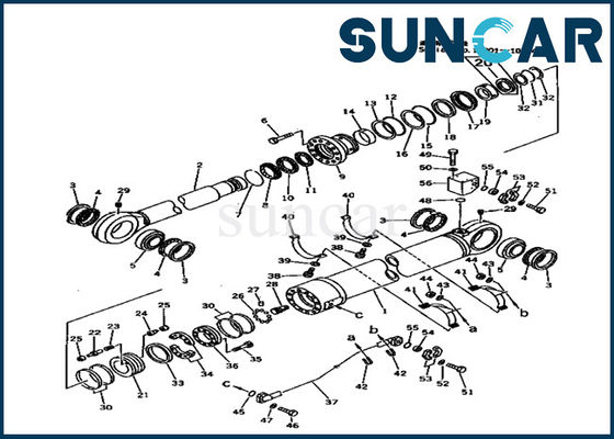주문 707-99-89200 Hydraulic Arm Cylinder Seal Kits For Komatsu PC1000-1 Heavy Model Replacement Parts online manufacture
