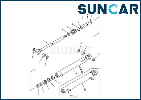 주문 707-00-50320 Komatsu 암 유압 실린더 아시리아 씰 키트 PC05-1 굴삭기 기계에 적합 online manufacture