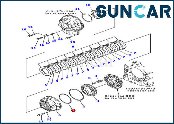 주문 714-07-18590 변속기 씰 링 WA450-3 WA470-3 Komatsu 로더 기계 씰링 online manufacture