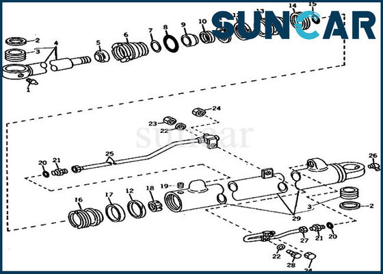 주문 굴삭기 690B JOHN DEERE AR105309 붐 수리 씰 키트 실린더 서비스 키트 online manufacture