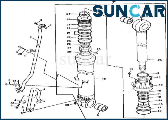 주문 790 JOHN DEERE TH102827 Arm Seal Kit Hydraulic Cylinder Sealing Kit For Excavator online manufacture