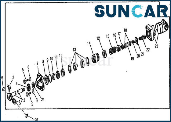 주문 RE21210 유압 교체 붐 실린더 씰 키트 890A John Deere 수리 오일 씰 online manufacture