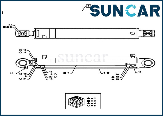 주문 CX55B CASE PS01V00004R300 굴삭기 스윙 실린더 피스톤 씰 키트 유압 수리 씰링 키트 online manufacture