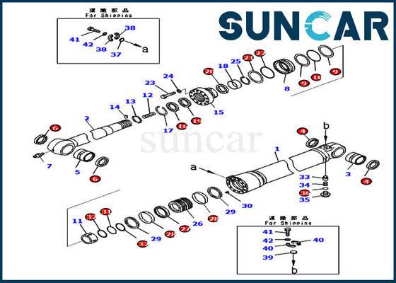 주문 PC210LC-11 PC200LC-8M0 실내측 부품을 위한 KOMATAU 0 무기 원통 인장 수리용 장비 online manufacture