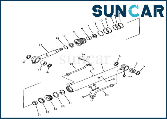 주문 21X-63-02010 21X6302010 붐원통 봉지 키트 코마츠는 PC38UU-1 붐원통 밀봉 키트에 적합합니다 online manufacture