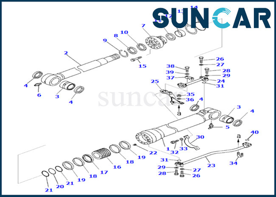 제거제 실린더 봉지 키트 제거제 실린더 수리는 0 적합성 PC490LC-10 PC490LC-11 코마츠를 장비를 답니다